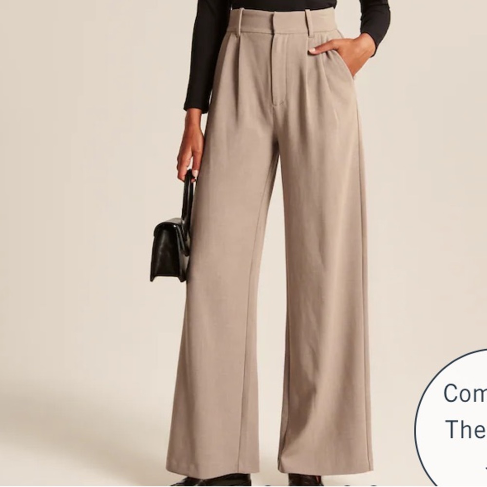 NWT Abercrombie and Fitch wide leg pants Sloane Tailored Pant